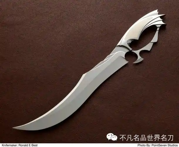 高端大马士革世界名刀艺术折刀一欣赏