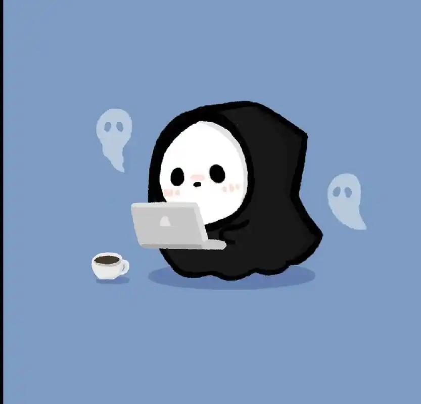 小幽灵的情侣头像 那么可爱的幽灵怎能不做个头像呢不做头像那就可惜