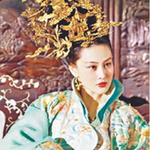 张馨予在《龙门飞甲》中扮演心如蛇蝎的"万贵妃".