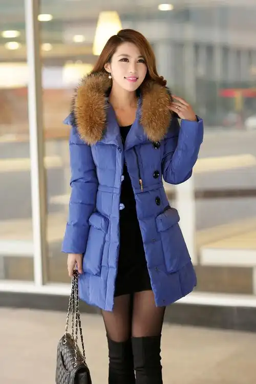 服装鞋帽箱包,钟表眼镜 女装 女式羽绒服 2014女冬装羽绒服女中长款