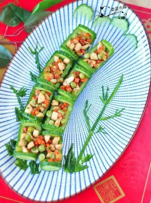 最吉祥最漂亮的年菜,造型霸气却简单易做,既可当凉菜又可当热菜_黄瓜