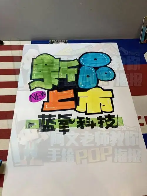 d148新品上市2手绘pop海报
