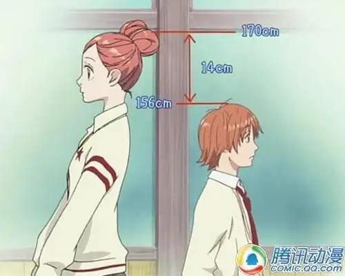 要一张女孩子比男孩子高的动漫图片