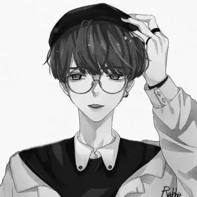 高冷男头像动漫黑白 帅气好看的男生头像动漫冷酷黑白