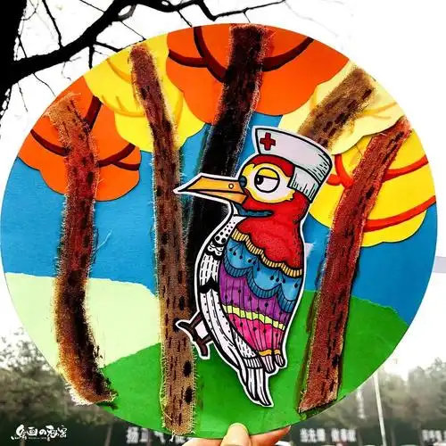 少儿美术汇 | 3例圆形构图创意画教程分享,颠覆你对"手工画"的认知!