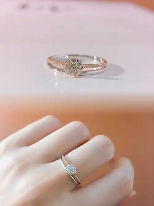 一批18k金分色女钻戒发布95商品描述视频展示上市年份/季节2021年秋