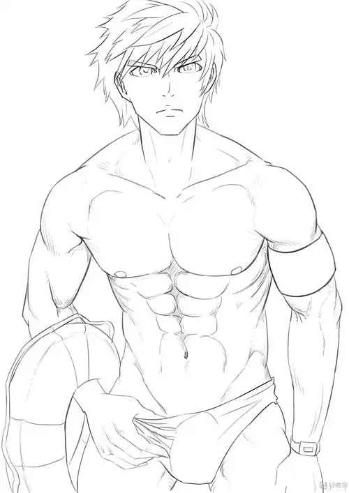 rh-12-127 kasara作业:rh-12-127 kasara肌肉穿插线条训练—美术基础