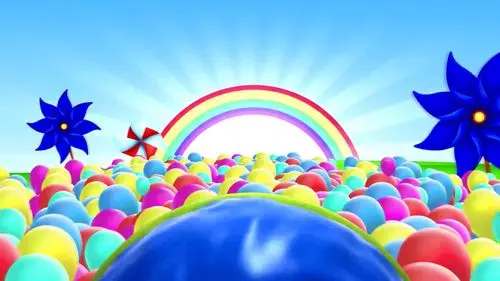 卡通素材卡通清新儿童乐园场景欢快动态背景视频素材