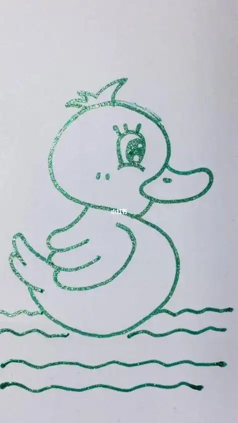 学画小鸭子简笔画简笔画幼儿园画画文化绘画