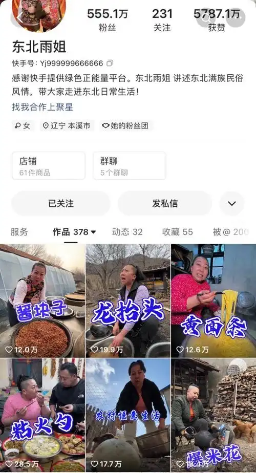 东北雨姐,李子柒的67「另一面」|李子柒|抖音_新浪科技_新浪网