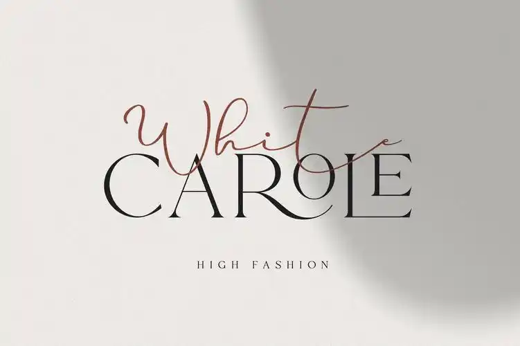 现代优雅杂志标题徽标logo设计衬线英文字体素材helloparis–variable