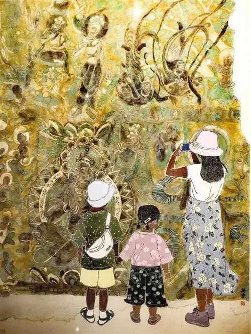 第五届"朝圣敦煌"全国美术作品展在兰开展