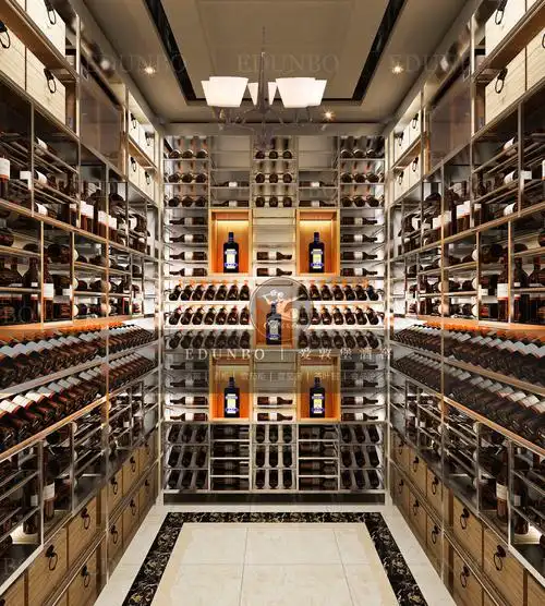 现场定做酒窖 客厅实木酒窖 成套酒窖定做 价格优惠