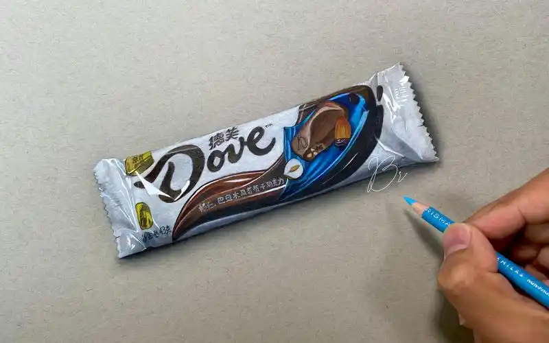 【彩铅手绘】写生一块巧克力