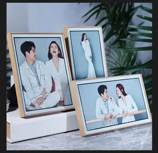 婚纱照相片摆件创意相册木质婴儿 套装a/8 10 12寸/ 相框 代洗照片/90