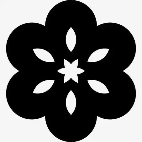 花的圆形花瓣图标