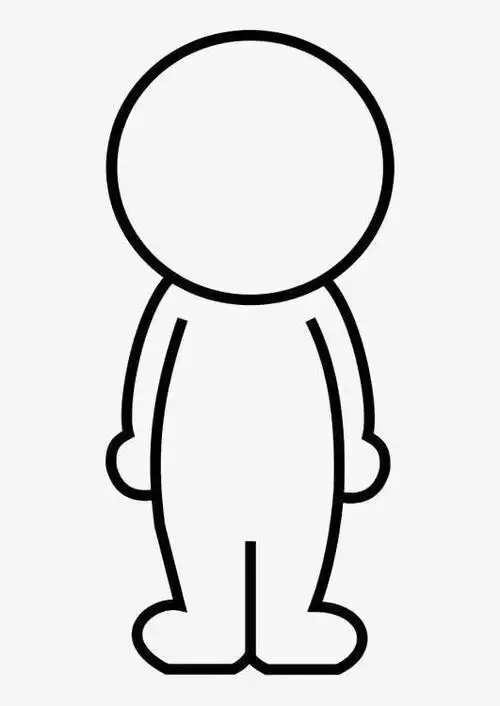 关键词  简笔画小人线条黑白