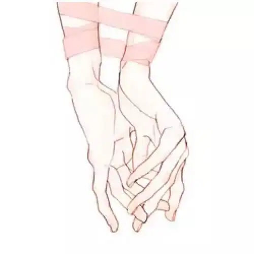 二次元恋上你的手十指相扣恋人的手动漫唯美卡通图片