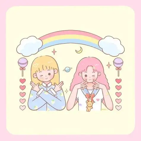 清甜可爱姐妹花头像图片