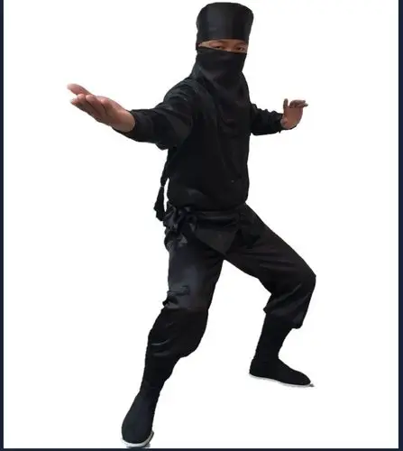 古装夜行衣蒙面服武侠盗贼土匪勇士刺客服忍者男女黑衣人演出服装