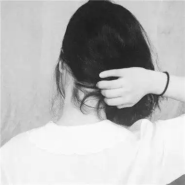 黑白头像女生小孩背影图片大全