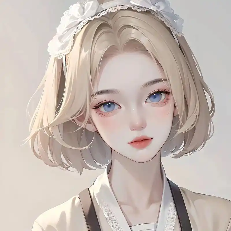 清纯小白花头像.#ai绘画 #女生头像 #动漫女头 #氛围感 - 抖音