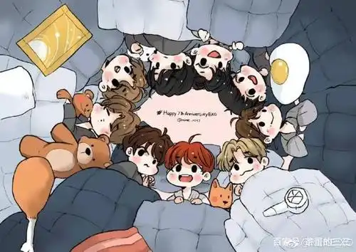 exo动漫图片来袭!请查收!