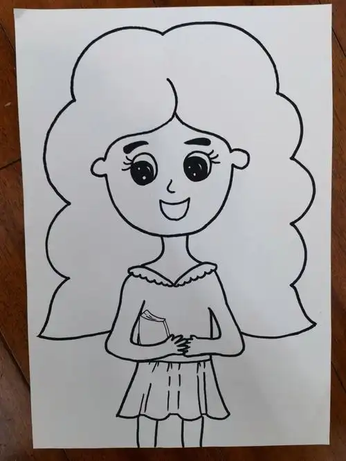 老师妈妈肖像画