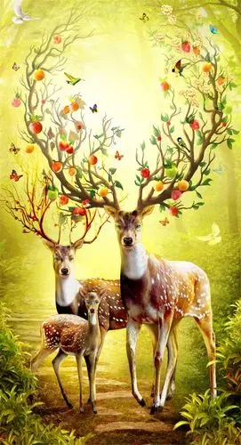 【psd】梅花鹿_图片编号:202004101227456341_智图网_www.zhituad.com