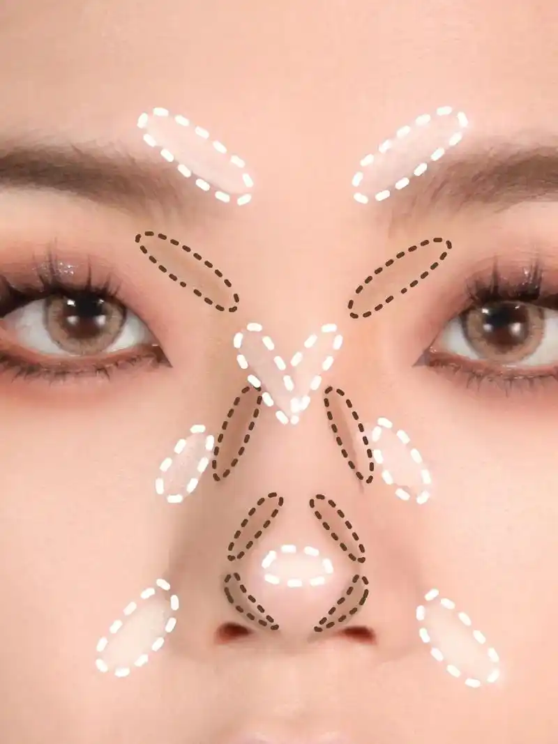 塌鼻梁蒜头鼻必学的9"八"修容法.#新手化妆教程 #修容 # - 抖音