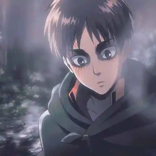 《进击的巨人》艾伦耶格尔头像,大眼睛帅哥动漫男头