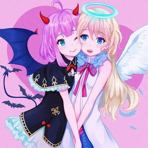 恶魔天使一左一右头像真人