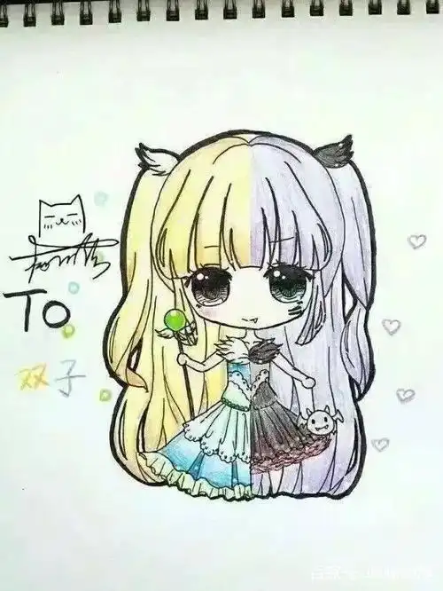 12星座q版 作者氧气 双子座