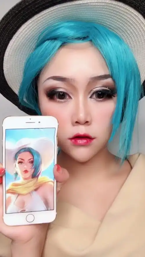 王者荣耀真人版钟无艳仿妆