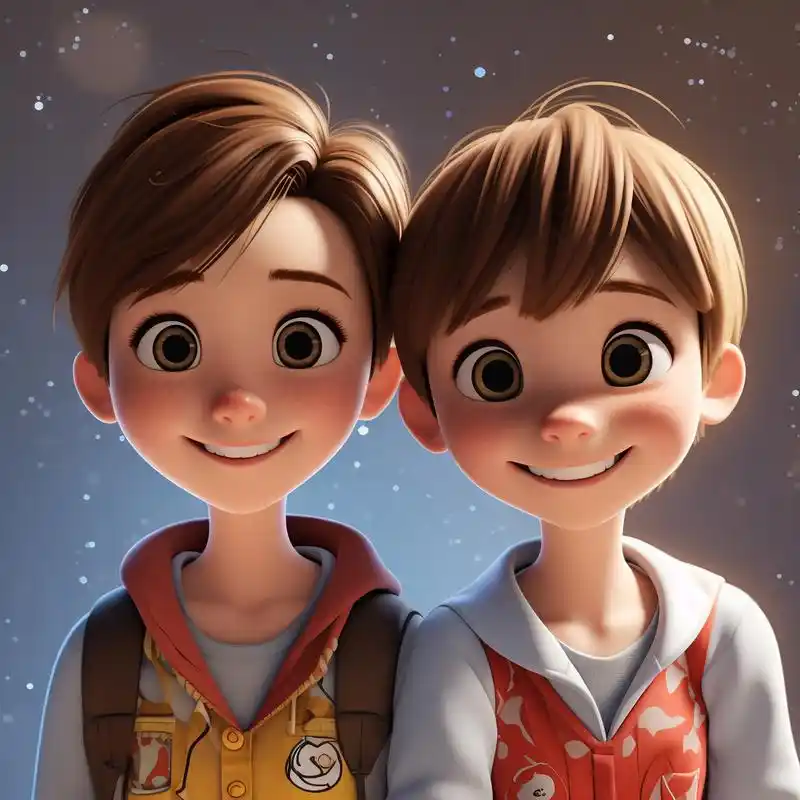 91姐弟专属微信头像99 亲情是永远的港湾,一组超甜的姐弟微信头像