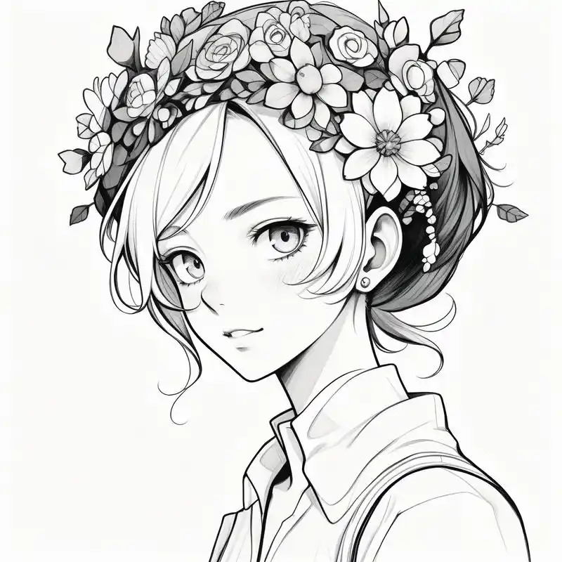 女生动漫头像黑白系列94 今日份动漫女生黑白头像请签收～总有一款