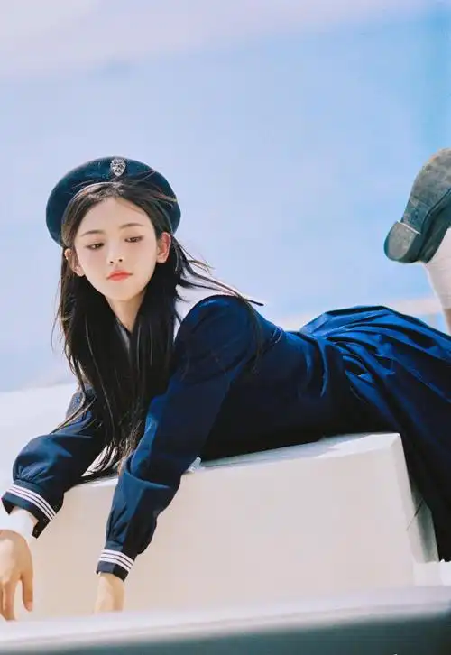 【jk制服官方】杨超越同款水手服套装全套jk制服裙学院风浓绀色中间服