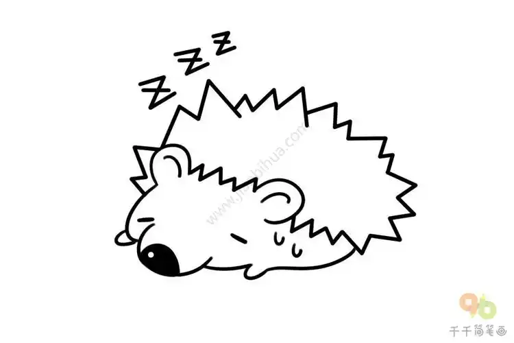 刺猬简笔画图片大全