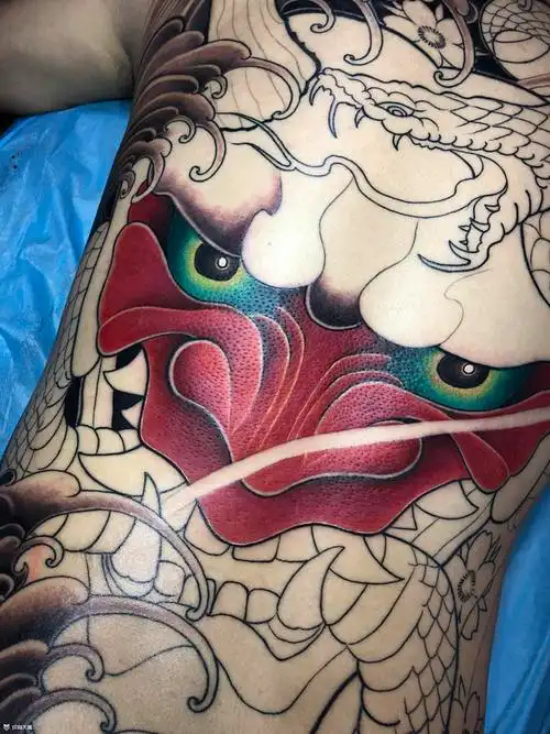 彩色第一回_纹身图案手稿图片_老胡的纹身作品集