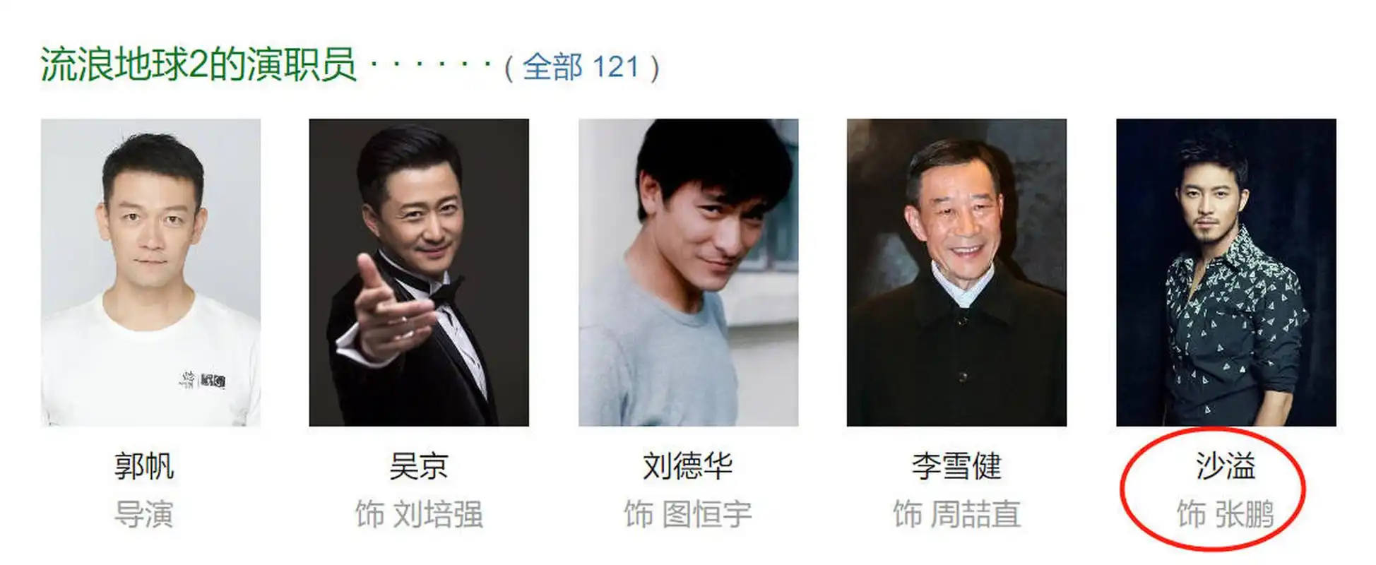 《流浪地球2》的演员表里,这真的是沙溢本人吗?