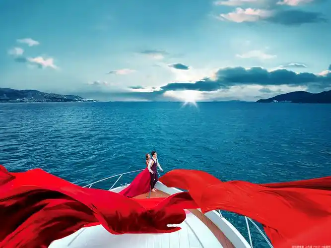 游艇婚纱照