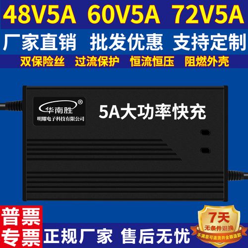 电动车锂电池充电器48v5a 60v5a 72v5a三元大功率铁塔铁锂5a快充