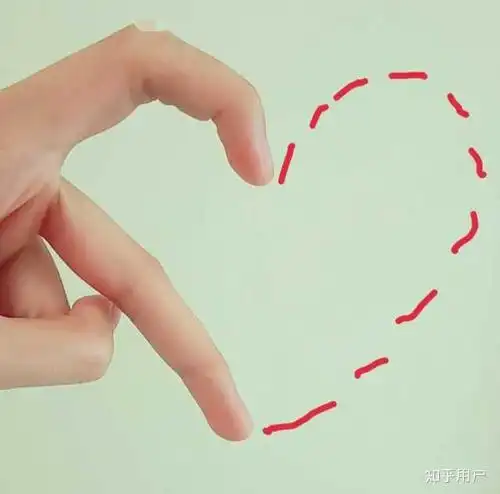 给她手动比心,女朋友我每天都喜欢你,会一直和你在一起的啦