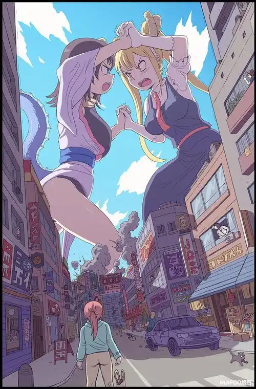 巨大的存在感巨大少女