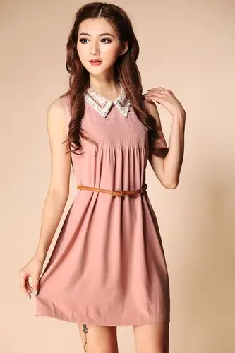 欧美原单粉色连衣裙批发网店免费代理工厂直销一件代发na9027