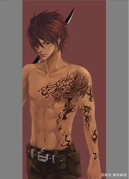 麒麟纹身主要就是消灾驱邪,以火麒麟居多.