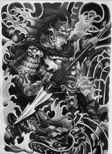 传统纹身满背纹身图案