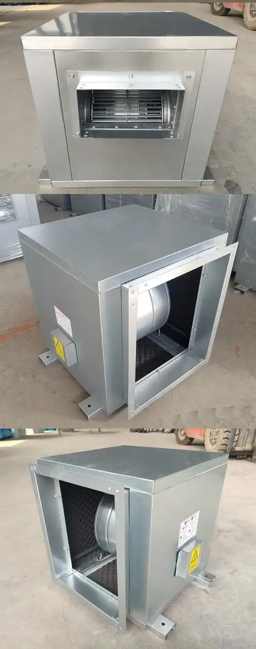 定制适用低噪声柜式离心风机箱商用静音风柜酒店管道加压送风排烟空调