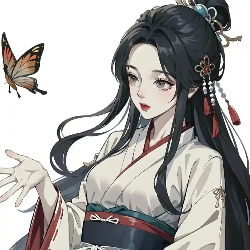 水墨古风少女头像 676767 #古风壁纸# #古风头像