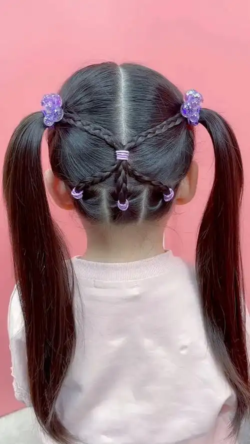 全民最火编发#儿童日常上学发型教程